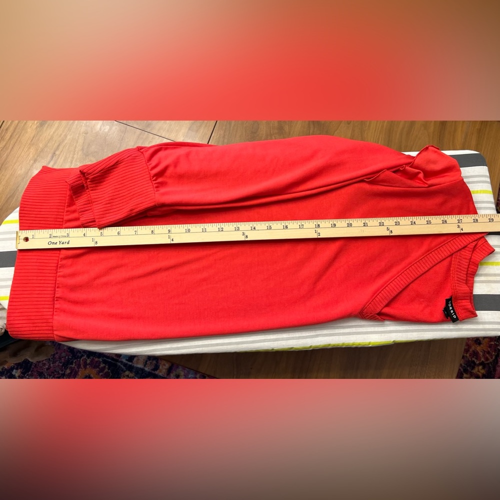 Torrid Ruffle Trim Sweatshirt - Lightweight French Terry - Picture 8 of 9